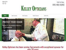 Tablet Screenshot of kelleyopticians.com